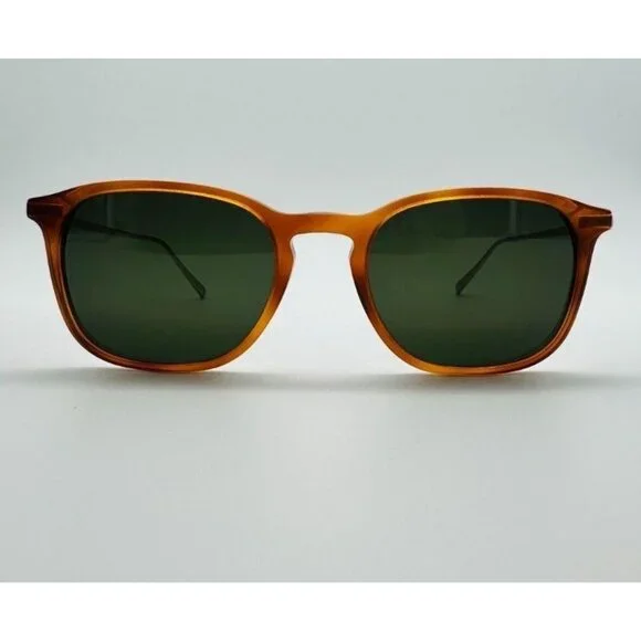 New Ferragamo Slim Temple Classic Square Sunglasses Tortoise Case SF2846S Italy - Picture 1 of 8